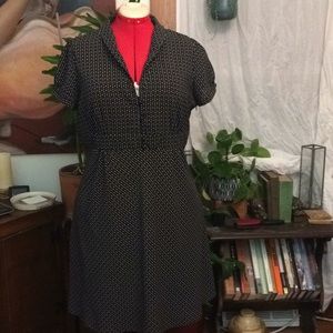 Semi-sheer polka-dot dress